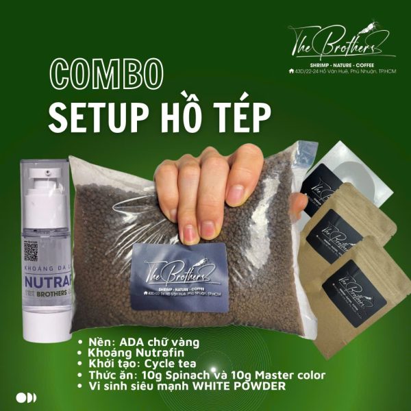 Combo setup hồ tép lạnh bằng nền Ada