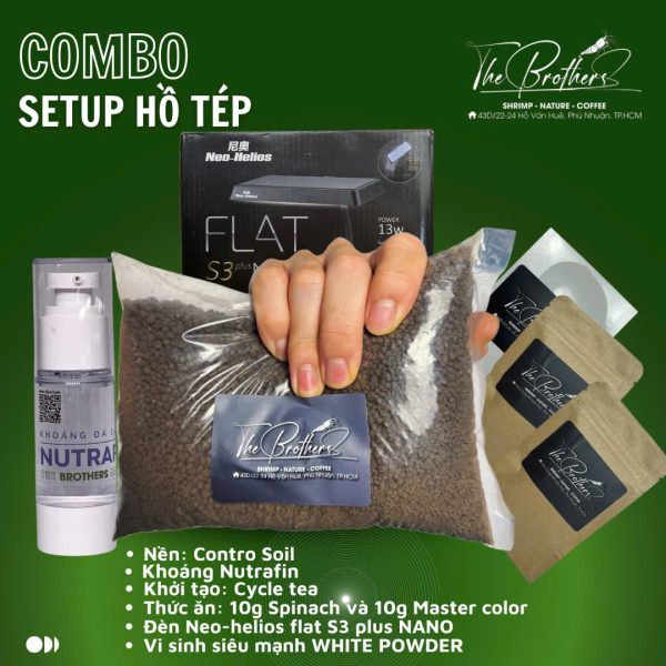 Combo Setup hồ tép cảnh bằng nền Contro soil